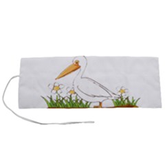 Pelican T-shirtwhite Look Calm Pelican 34 T-shirt (1) Roll Up Canvas Pencil Holder (s) by EnriqueJohnson