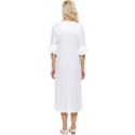 Pelican T-shirtwhite Look Calm Pelican 34 T-shirt Double Cuff Midi Dress View4