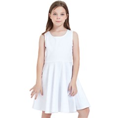 Flower T- Shirt Hi- Tech Flower White T- Shirt Kids  Skater Dress by ZUXUMI