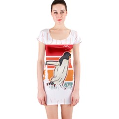 Penguin T-shirtlife Would Be So Boring Without Penguins Penguin T-shirt Short Sleeve Bodycon Dress by EnriqueJohnson