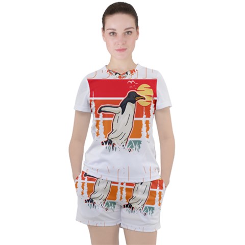 Penguin T-shirtlife Would Be So Boring Without Penguins Penguin T-shirt Women s T-shirt And Shorts Set by EnriqueJohnson