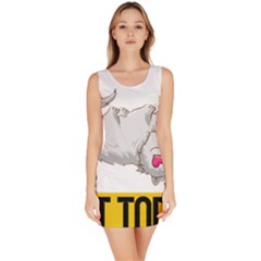 Persian Cat T-shirtnope Not Today Persian Cat 01 T-shirt Bodycon Dress by EnriqueJohnson