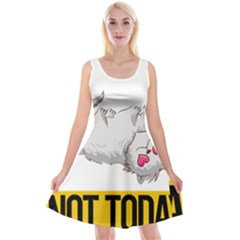 Persian Cat T-shirtnope Not Today Persian Cat 01 T-shirt Reversible Velvet Sleeveless Dress by EnriqueJohnson