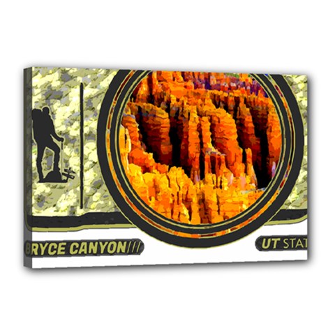 Bryce Canyon National Park T- Shirt Bryce Canyon National Park Adventure, Utah, Photographers T- Shi Canvas 18  X 12  (stretched) by JamesGoode