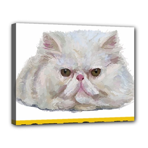 Persian Cat T-shirtnope Not Today Persian Cat 27 T-shirt Canvas 14  X 11  (stretched) by EnriqueJohnson