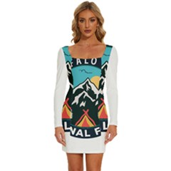 Buffalo Gap National Grassland T- Shirt Buffalo Gap National Grassland T- Shirt Long Sleeve Square Neck Bodycon Velvet Dress by JamesGoode