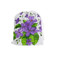 Flowers Art T- Shirtflowers T- Shirt (4) Drawstring Pouch (large)