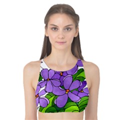 Flowers Art T- Shirtflowers T- Shirt (4) Tank Bikini Top by ZUXUMI