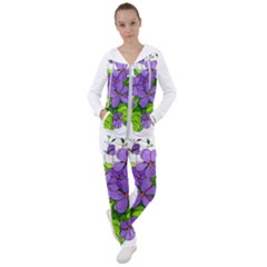 Flowers Art T- Shirtflowers T- Shirt (4) Women s Tracksuit by ZUXUMI