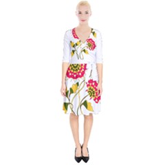 Flowers Art T- Shirtflowers T- Shirt Wrap Up Cocktail Dress