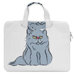 Persian Cat T-shirtwhite Look Calm Persian Cat 03 T-shirt Macbook Pro 16  Double Pocket Laptop Bag  by EnriqueJohnson