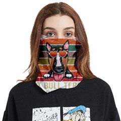 Bull Terrier T- Shirt Best Bull Terrier Moms Gift T- Shirt Face Covering Bandana (two Sides) by JamesGoode