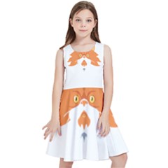 Persian Cat T-shirtwhite Look Calm Persian Cat 04 T-shirt (1) Kids  Skater Dress by EnriqueJohnson