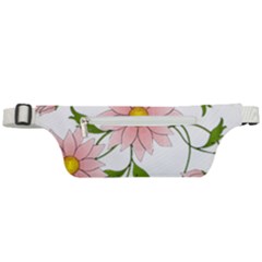 Flowers Illustration T- Shirtflowers T- Shirt (2) Active Waist Bag by ZUXUMI