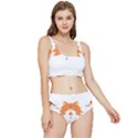 Persian Cat T-shirtwhite Look Calm Persian Cat 04 T-shirt Frilly Bikini Set View1