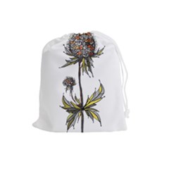 Flowers Illustration T- Shirtflowers T- Shirt (3) Drawstring Pouch (large)