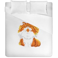 Persian Cat T-shirtwhite Look Calm Persian Cat 06 T-shirt (1) Duvet Cover Double Side (california King Size) by EnriqueJohnson