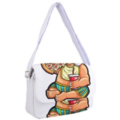 Bulldog Gifts T- Shirtbulldog Eating Pizza T- Shirt Courier Bag by JamesGoode