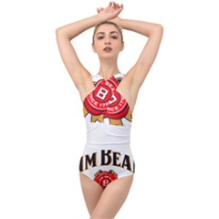 Jim Beam Cross Front Low Back Swimsuit by MusicOn