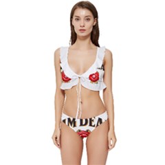 Jim Beam Low Cut Ruffle Edge Bikini Set by MusicOn