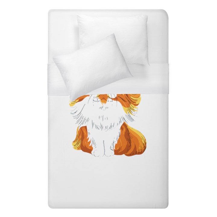 Persian Cat T-shirtwhite Look Calm Persian Cat 06 T-shirt Duvet Cover (Single Size)