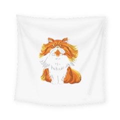 Persian Cat T-shirtwhite Look Calm Persian Cat 06 T-shirt Square Tapestry (small) by EnriqueJohnson