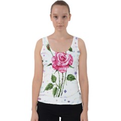 Flowers Lover T- Shirtflowers T- Shirt Velvet Tank Top