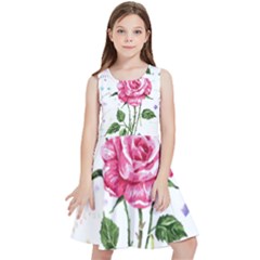 Flowers Lover T- Shirtflowers T- Shirt Kids  Skater Dress by ZUXUMI