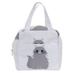 Persian Cat T-shirtwhite Look Calm Persian Cat 09 T-shirt (1) Boxy Hand Bag by EnriqueJohnson