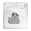 Persian Cat T-shirtwhite Look Calm Persian Cat 09 T-shirt Duvet Cover (Full/ Double Size) View1