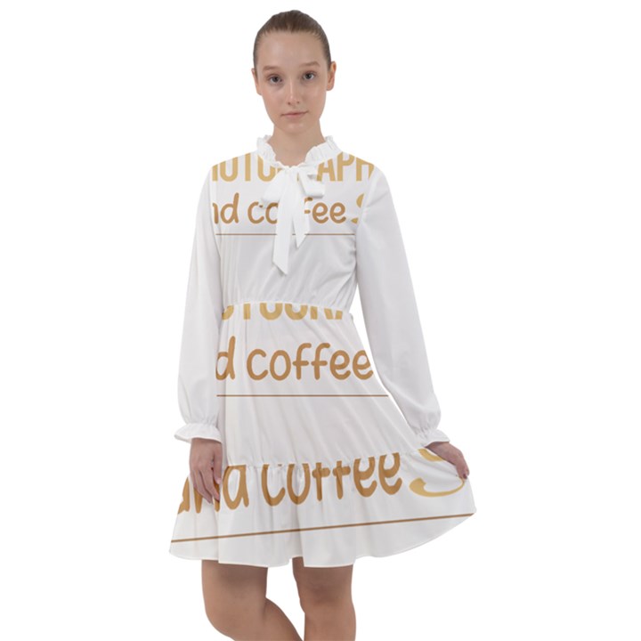 Photography T-shirtif It Involves Coffee Photography Photographer Camera T-shirt All Frills Chiffon Dress