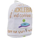 Pickleball T-shirtif It Involves Coffee Pickleball T-shirt Zip Bottom Backpack View2