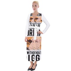 Pig T-shirtlife Would Be So Boring Without Pigs T-shirt Velvet Maxi Wrap Dress by EnriqueJohnson