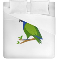 Pionus T-shirtwhite Look Calm Pionus 01 T-shirt (1) Duvet Cover Double Side (king Size) by EnriqueJohnson