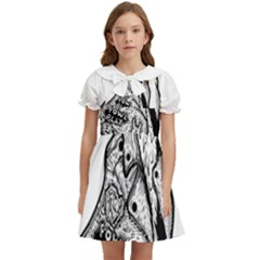 Fowl T- Shirt Fowl Play X Inktober 22 T- Shirt Kids  Bow Tie Puff Sleeve Dress by ZUXUMI