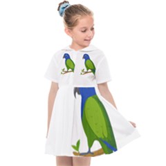 Pionus T-shirtwhite Look Calm Pionus 01 T-shirt Kids  Sailor Dress by EnriqueJohnson