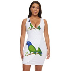 Pionus T-shirtwhite Look Calm Pionus 01 T-shirt Draped Bodycon Dress by EnriqueJohnson