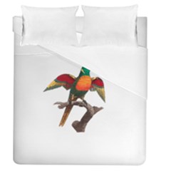 Pionus T-shirtwhite Look Calm Pionus 02 T-shirt (1) Duvet Cover (queen Size) by EnriqueJohnson