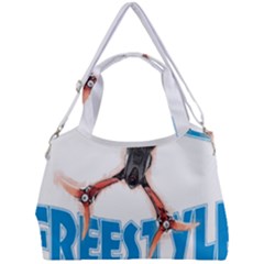 Fpv Freestyle T- Shirt F P V Freestyle Drone Racing Drawing Artwork T- Shirt (1) Double Compartment Shoulder Bag by ZUXUMI