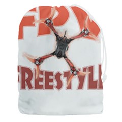 Fpv Freestyle T- Shirt F P V Freestyle Drone Racing Drawing Artwork T- Shirt (2) Drawstring Pouch (3xl) by ZUXUMI