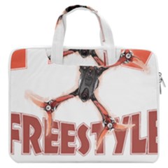 Fpv Freestyle T- Shirt F P V Freestyle Drone Racing Drawing Artwork T- Shirt (2) Macbook Pro 13  Double Pocket Laptop Bag by ZUXUMI