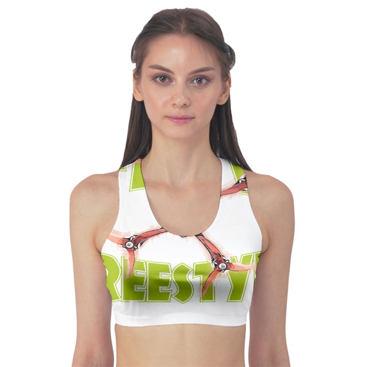 Fpv Freestyle T- Shirt F P V Freestyle Drone Racing Drawing Artwork T- Shirt Fitness Sports Bra