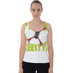 Fpv Freestyle T- Shirt F P V Freestyle Drone Racing Drawing Artwork T- Shirt Velvet Tank Top by ZUXUMI