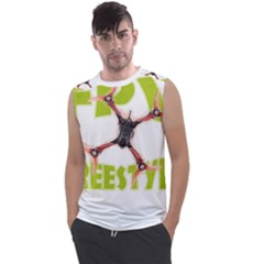 Fpv Freestyle T- Shirt F P V Freestyle Drone Racing Drawing Artwork T- Shirt Men s Regular Tank Top by ZUXUMI