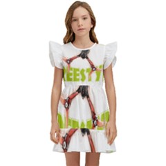 Fpv Freestyle T- Shirt F P V Freestyle Drone Racing Drawing Artwork T- Shirt Kids  Winged Sleeve Dress by ZUXUMI