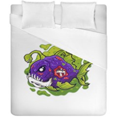 Piranha T-shirtwhite Look Calm Piranha 27 T-shirt Duvet Cover Double Side (california King Size) by EnriqueJohnson