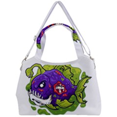 Piranha T-shirtwhite Look Calm Piranha 27 T-shirt Double Compartment Shoulder Bag by EnriqueJohnson