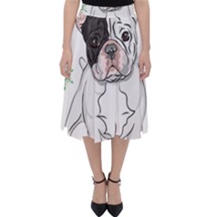 French Bulldog Christmas T- Shirt Christmas Santa Frenchie T- Shirt Classic Midi Skirt by ZUXUMI