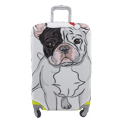 French Bulldog Christmas T- Shirt Christmas Santa Frenchie T- Shirt Luggage Cover (small) by ZUXUMI