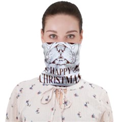 French Bulldog Christmas T- Shirt Happy Christmas Santa Frenchie T- Shirt Face Covering Bandana (adult) by ZUXUMI